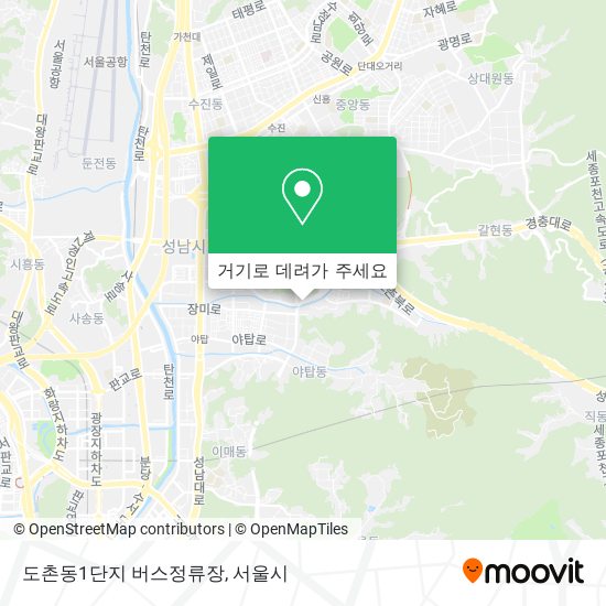 도촌동1단지 버스정류장 지도