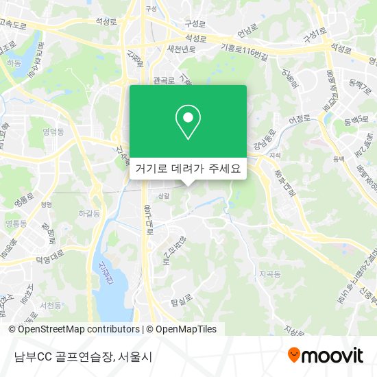 남부CC 골프연습장 지도