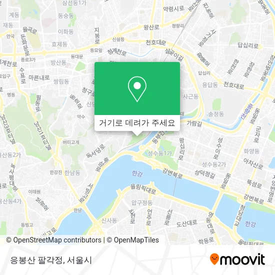응봉산 팔각정 지도