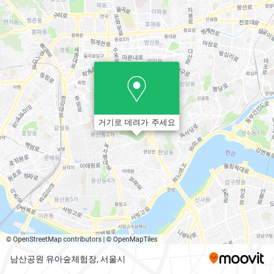 남산공원 유아숲체험장 지도