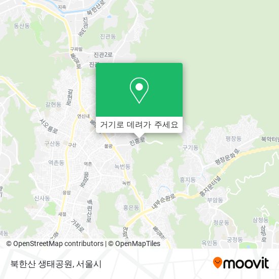 북한산 생태공원 지도