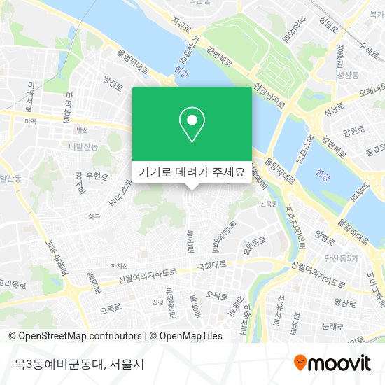 목3동예비군동대 지도