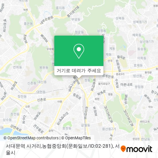 서대문역 사거리,농협중앙회(문화일보/ID:02-281) 지도