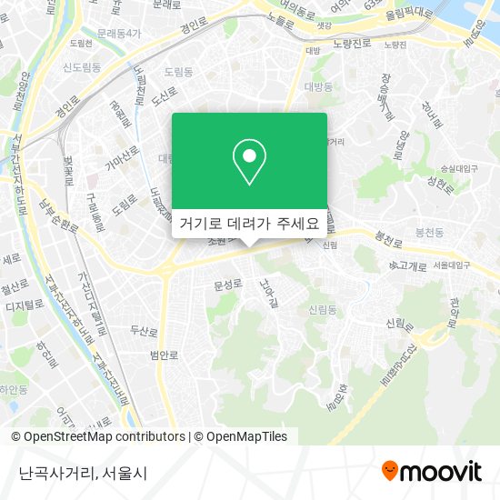 난곡사거리 지도