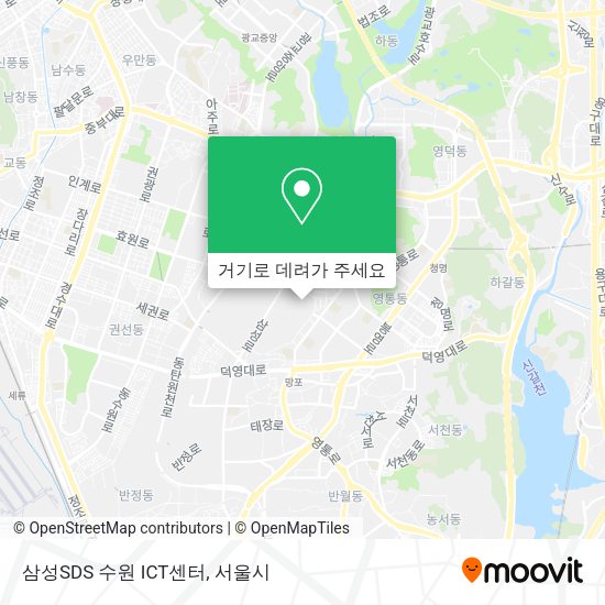 삼성SDS 수원 ICT센터 지도