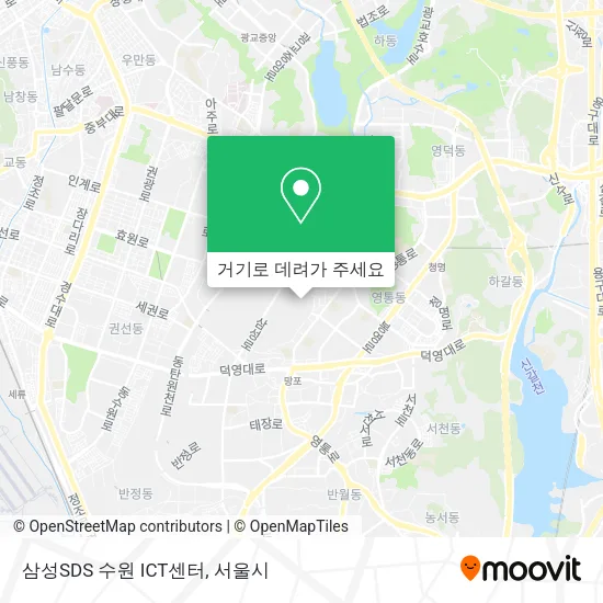 삼성SDS 수원 ICT센터 지도