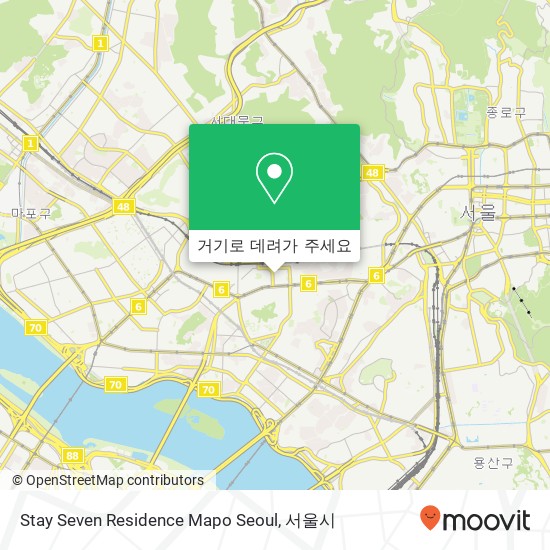 Stay Seven Residence Mapo Seoul 지도