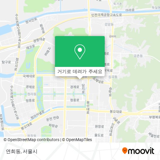 연희동 지도