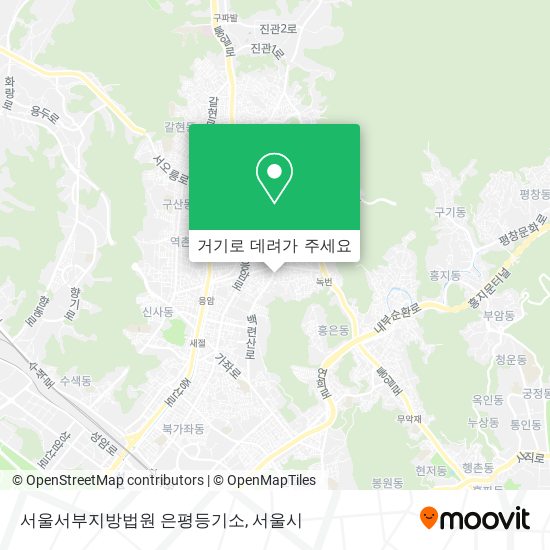 서울서부지방법원 은평등기소 지도