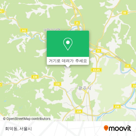 회덕동 지도