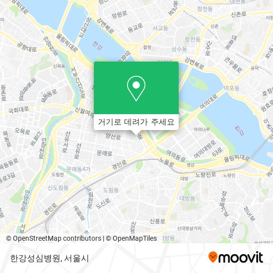 한강성심병원 지도