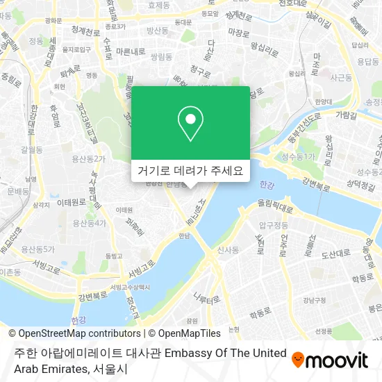 주한 아랍에미레이트 대사관 Embassy Of The United Arab Emirates 지도