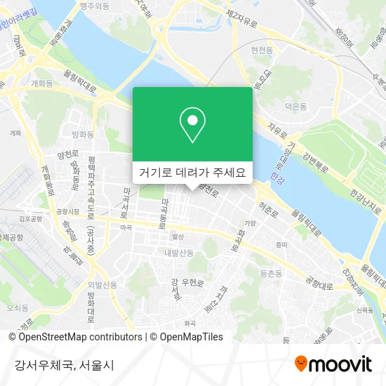 강서우체국 지도