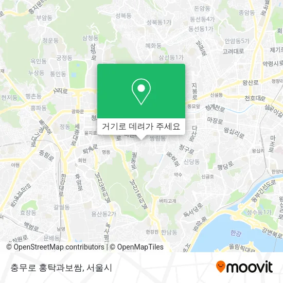 충무로 홍탁과보쌈 지도