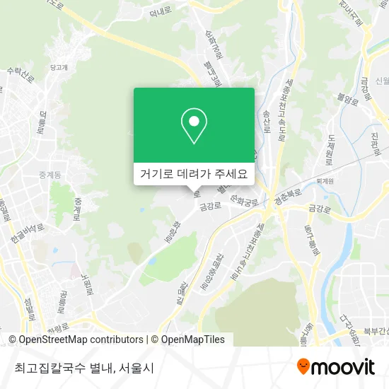 최고집칼국수 별내 지도
