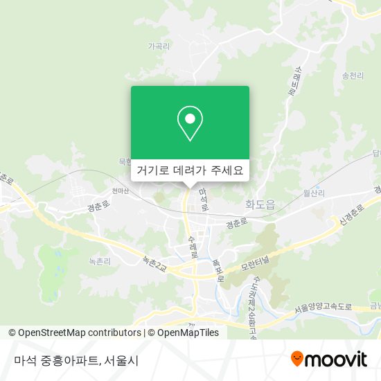 마석 중흥아파트 지도
