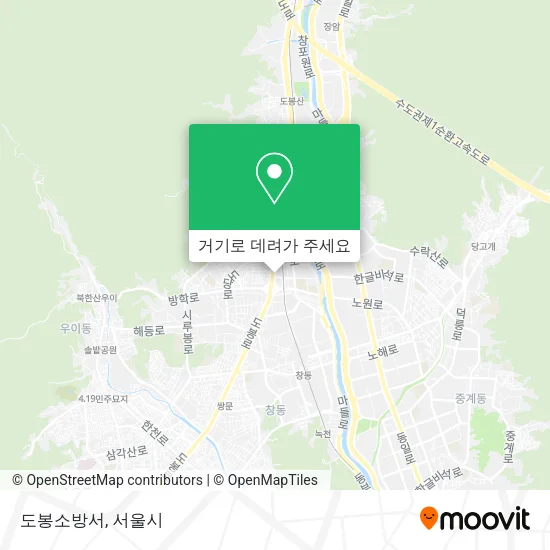 도봉소방서 지도