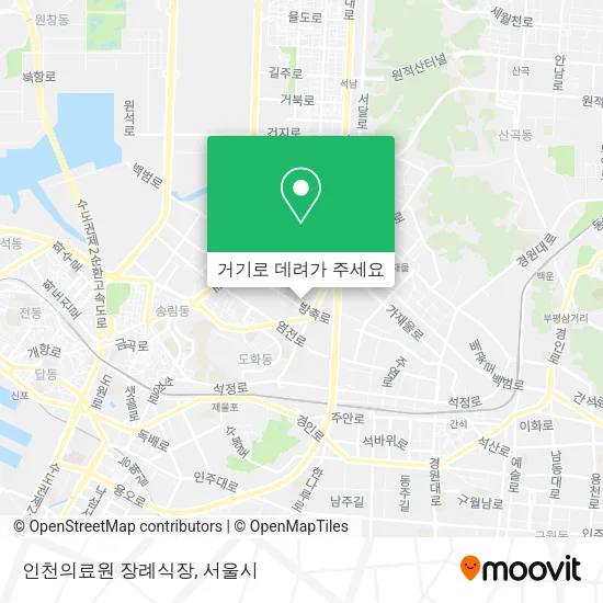 인천의료원 장례식장 지도