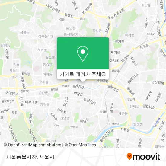 서울풍물시장 지도