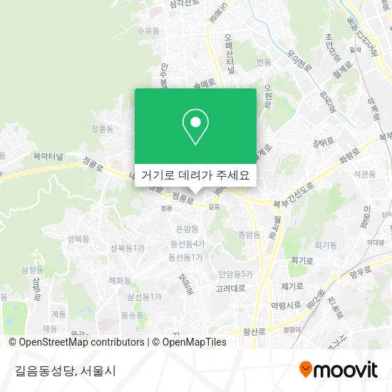 길음동성당 지도