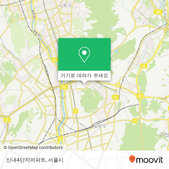 신내4단지아파트 지도