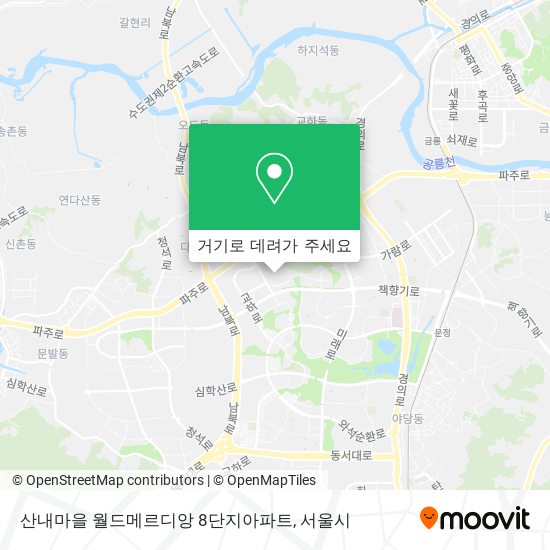 산내마을 월드메르디앙 8단지아파트 지도