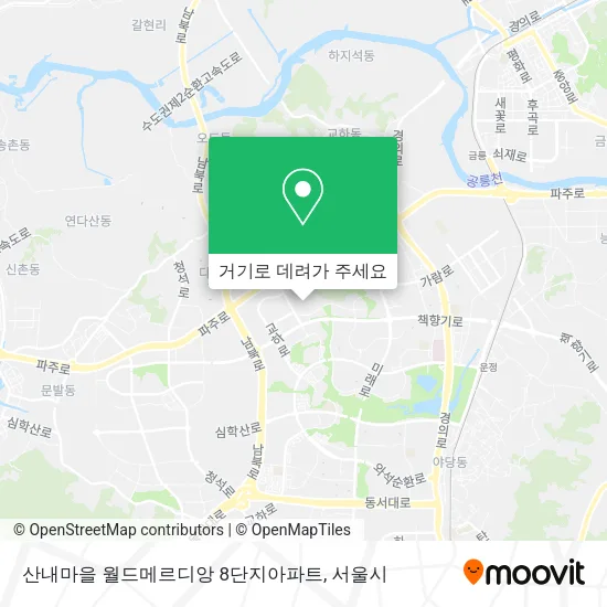 산내마을 월드메르디앙 8단지아파트 지도