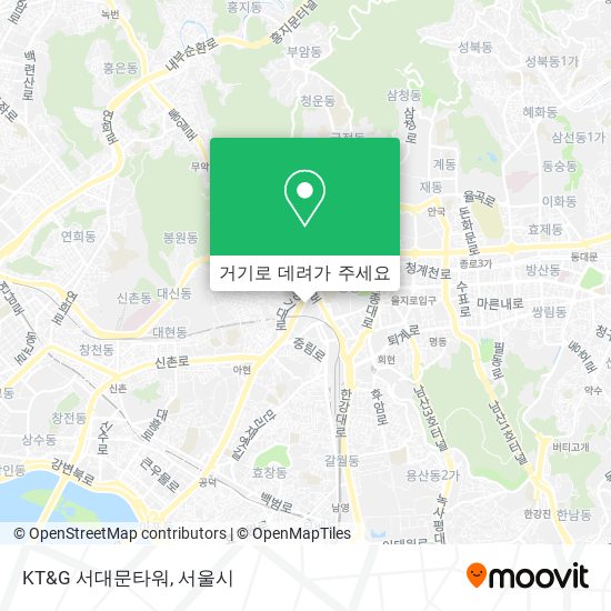 KT&G 서대문타워 지도