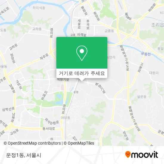 운정1동 지도
