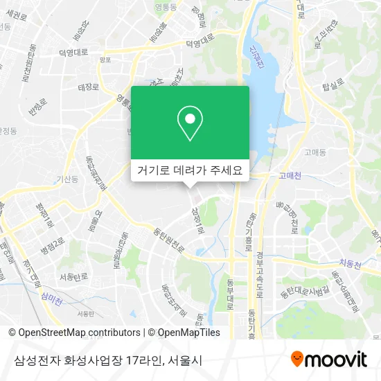 삼성전자 화성사업장 17라인 지도