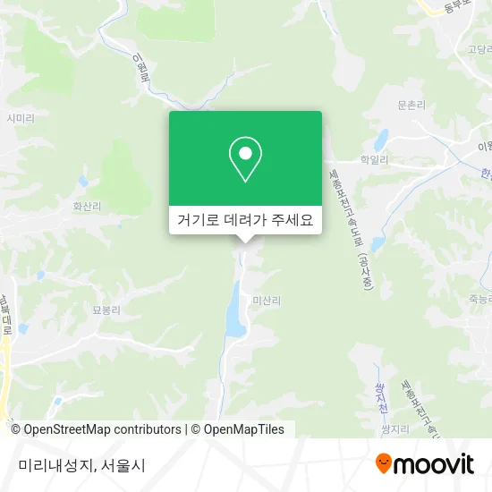 미리내성지 지도
