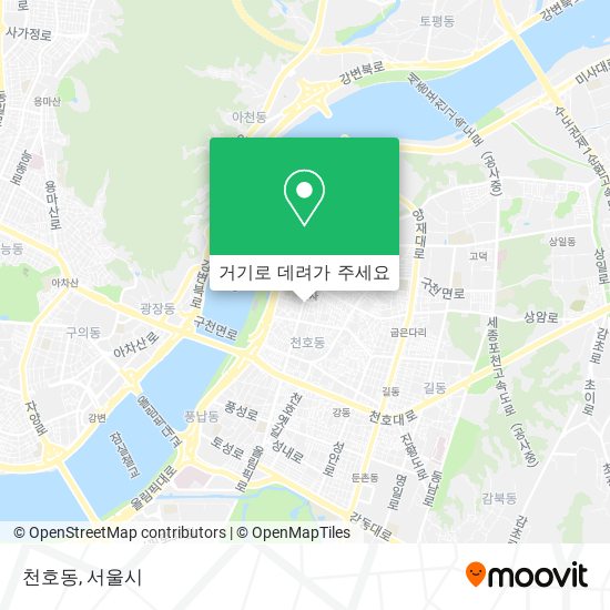 천호동 지도
