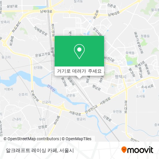 알크래프트 레이싱 카페 지도