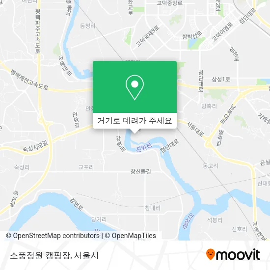 소풍정원 캠핑장 지도