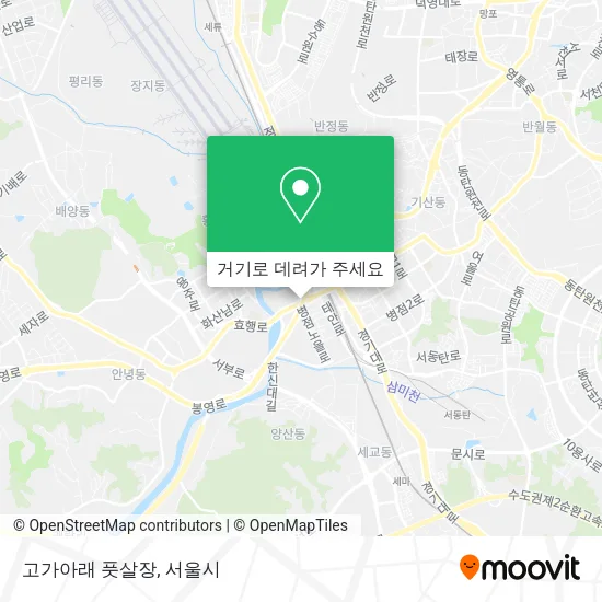 고가아래 풋살장 지도