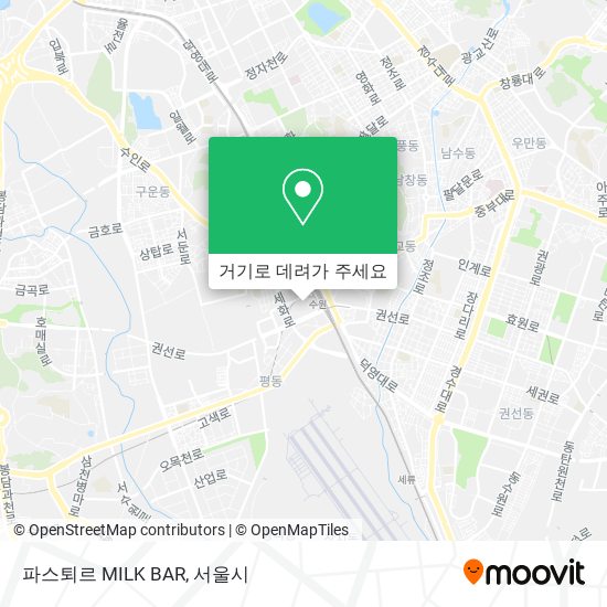 파스퇴르 MILK BAR 지도