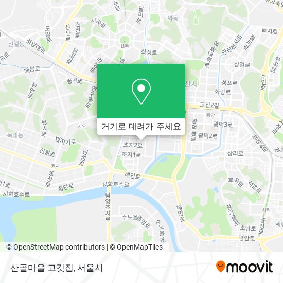 산골마을 고깃집 지도