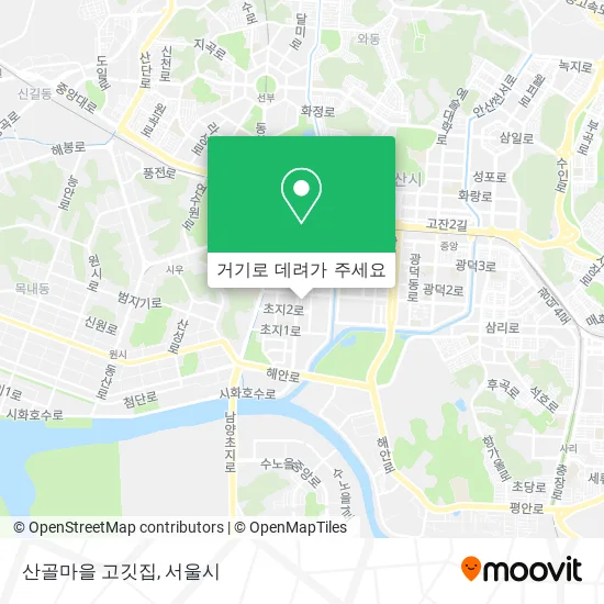 산골마을 고깃집 지도