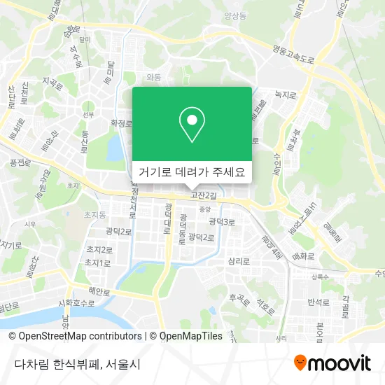 다차림 한식뷔페 지도