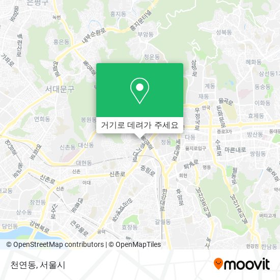 천연동 지도