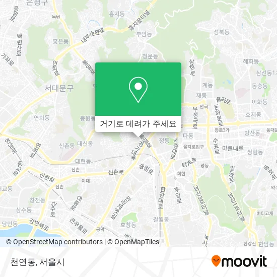 천연동 지도