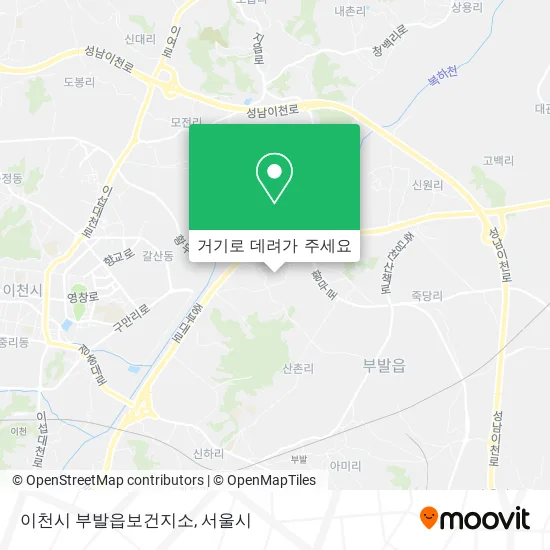 이천시 부발읍보건지소 지도