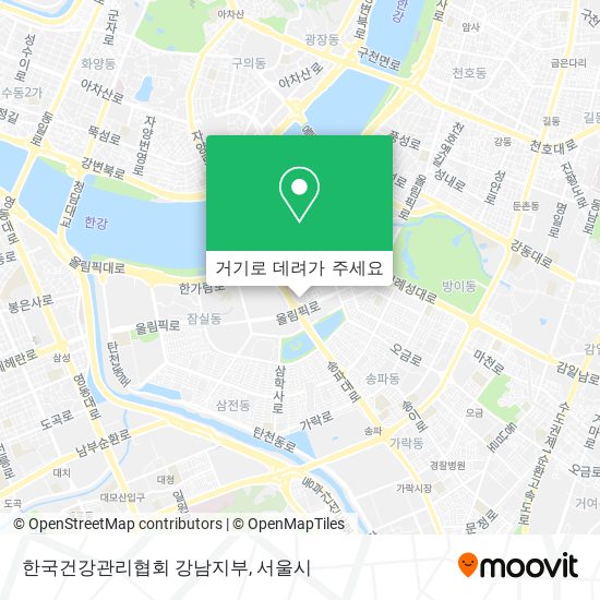 한국건강관리협회 강남지부 지도
