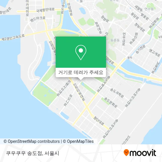 쿠우쿠우 송도점 지도