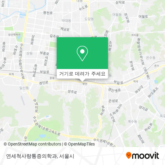 연세척사랑통증의학과 지도