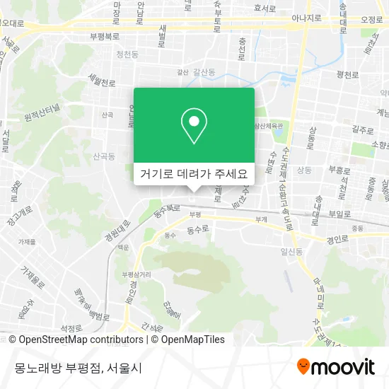 몽노래방 부평점 지도