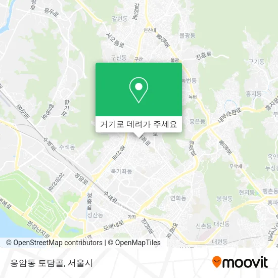 응암동 토담골 지도