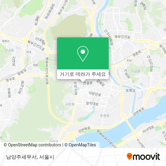 남양주세무서 지도