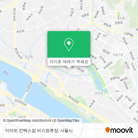 이마트 킨텍스점 버스정류장 지도