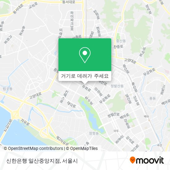 신한은행 일산중앙지점 지도